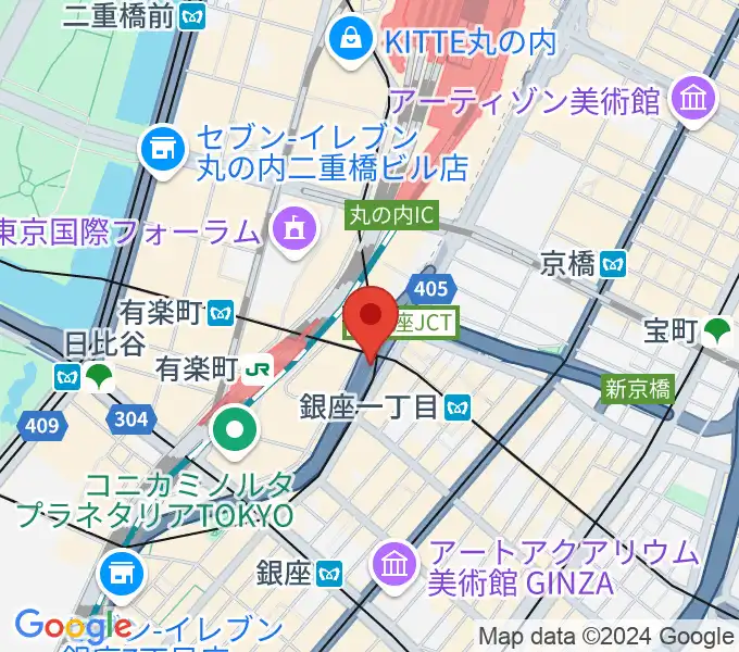 銀座Swingの地図