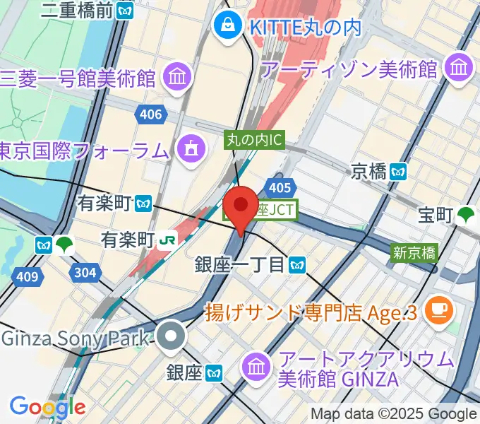 銀座Swingの地図