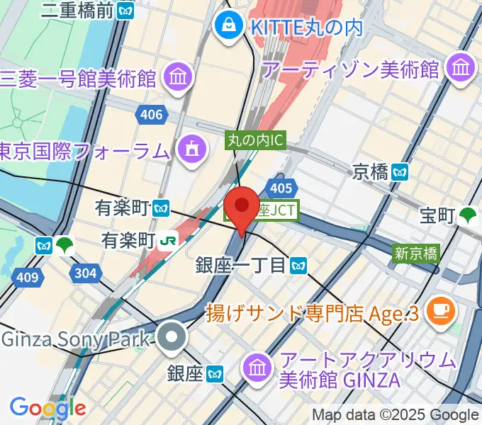 銀座Swingの地図
