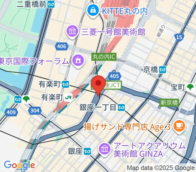 銀座Swingの地図