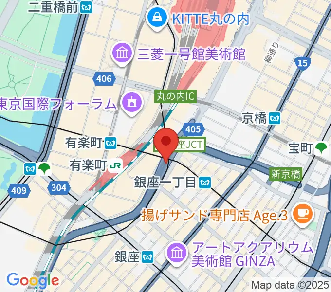 銀座Swingの地図
