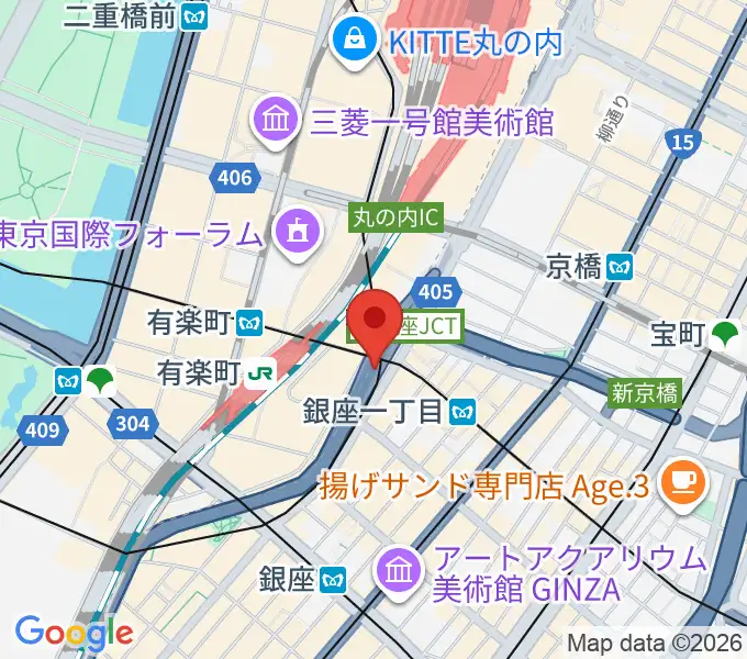 銀座Swingの地図