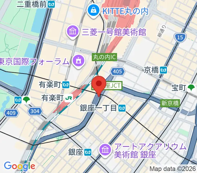 銀座Swingの地図