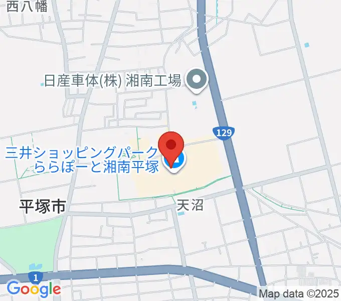 島村楽器 ららぽーと湘南平塚店の地図