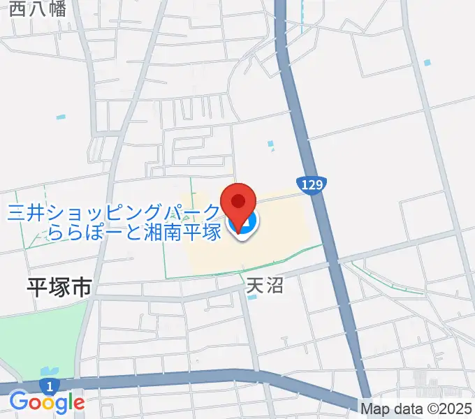 島村楽器 ららぽーと湘南平塚店の地図