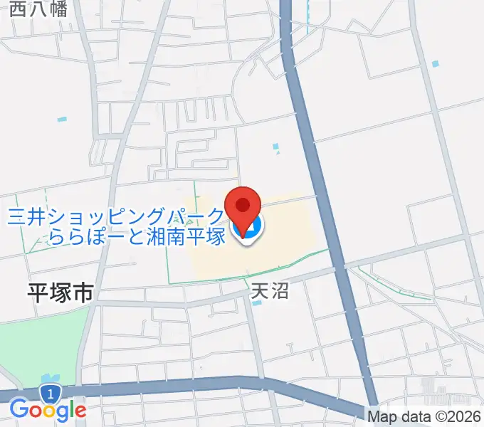 島村楽器 ららぽーと湘南平塚店の地図