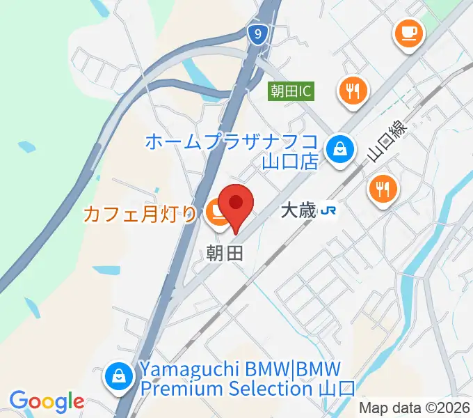 下関十字堂楽器店 ウインドぷらすの地図