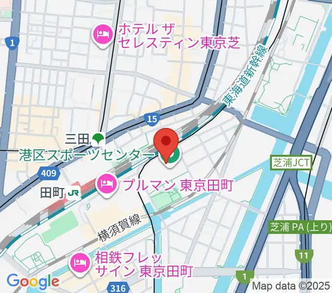 港区立男女平等参画センター リーブラの地図