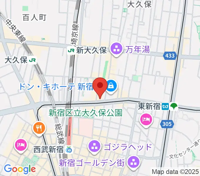 新宿SHOWBOXの地図