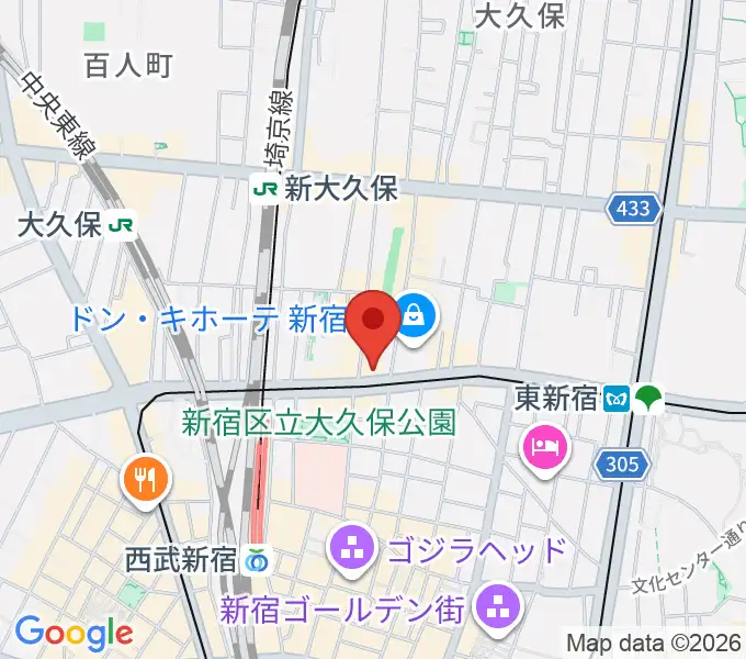 新宿SHOWBOXの地図
