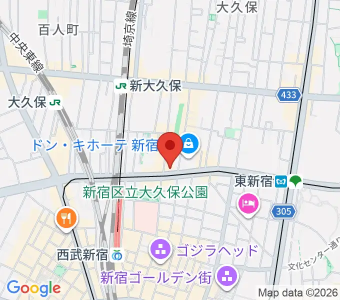 新宿SHOWBOXの地図