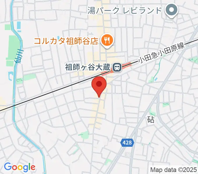 祖師谷大蔵エクレルシの地図