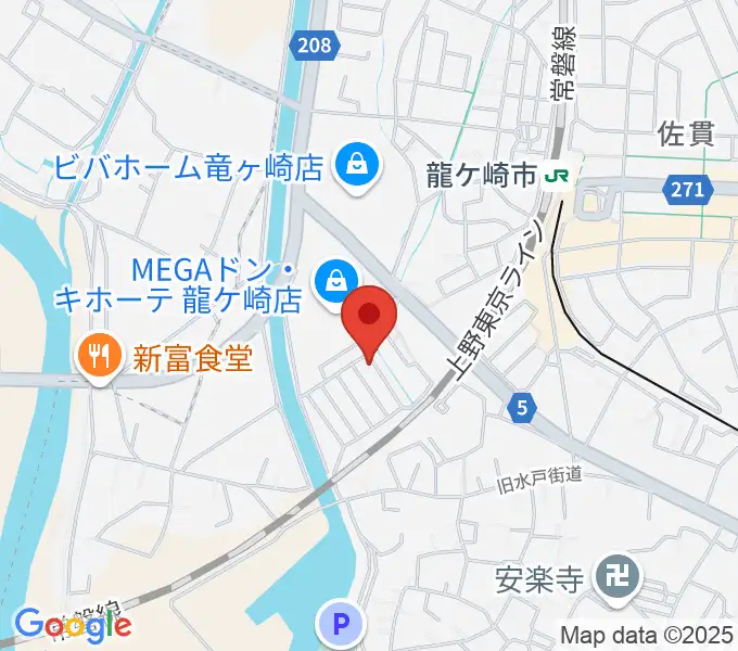 シシリア音楽院の地図