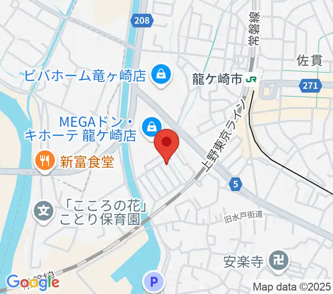 シシリア音楽院の地図