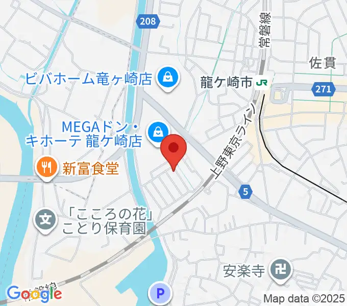 シシリア音楽院の地図