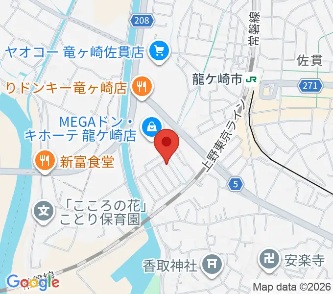 シシリア音楽院の地図