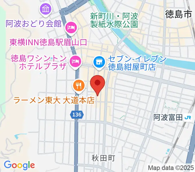 徳島HOT RODの地図