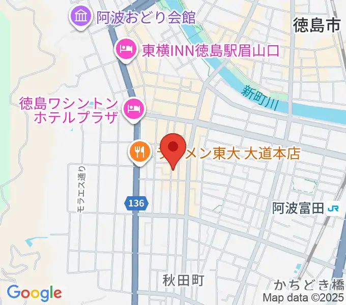 徳島HOT RODの地図