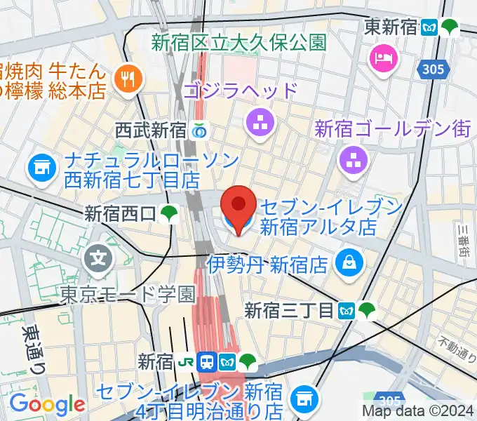 KeyStudioの地図