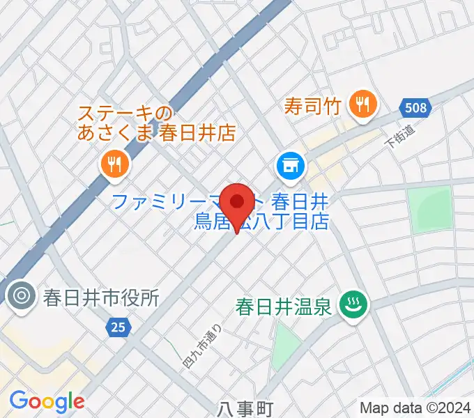 いわま楽器の地図