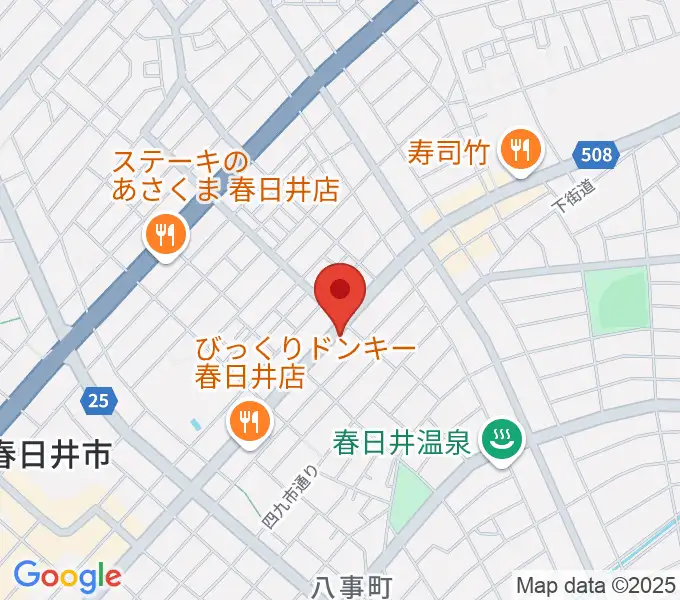 いわま楽器の地図