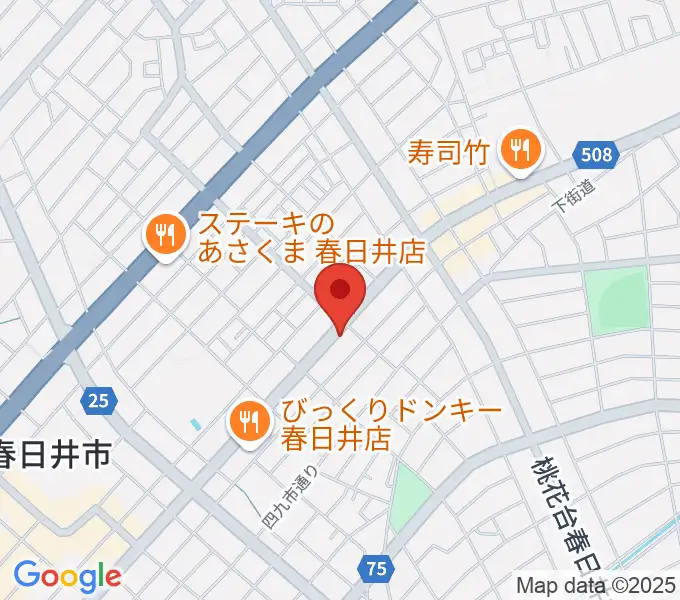 いわま楽器の地図