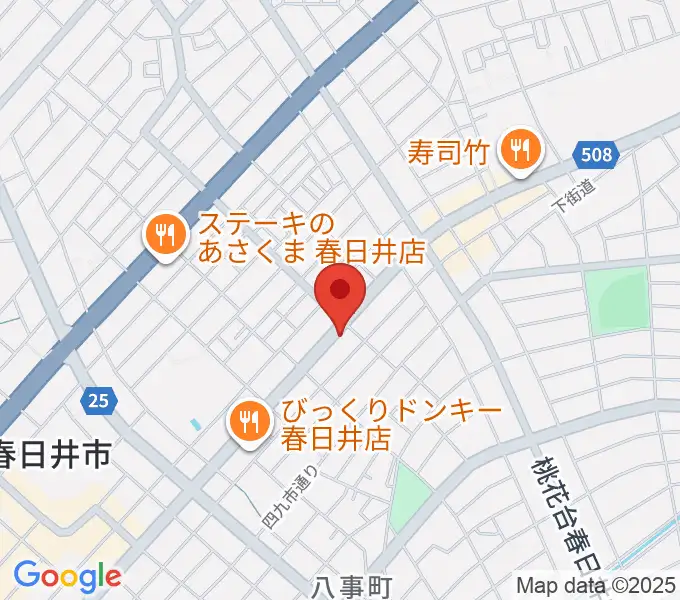 いわま楽器の地図