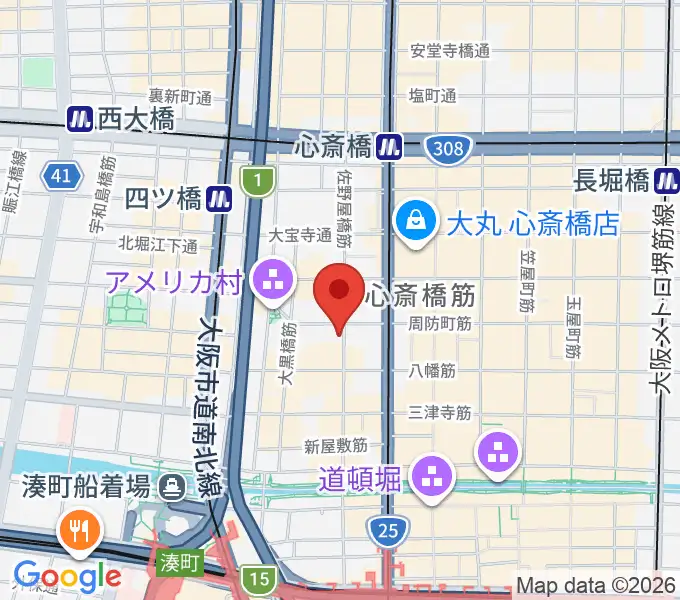 三木楽器アコースティックインの地図
