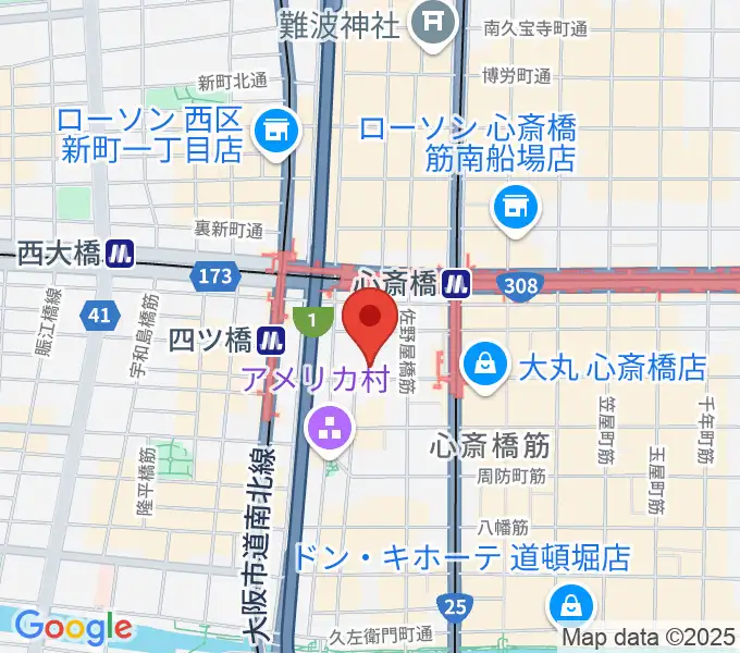 三木楽器BASS SIDEの地図