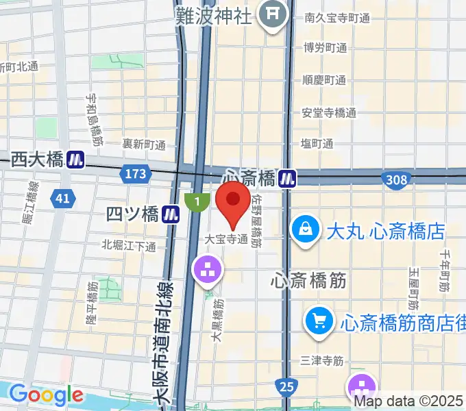 三木楽器BASS SIDEの地図