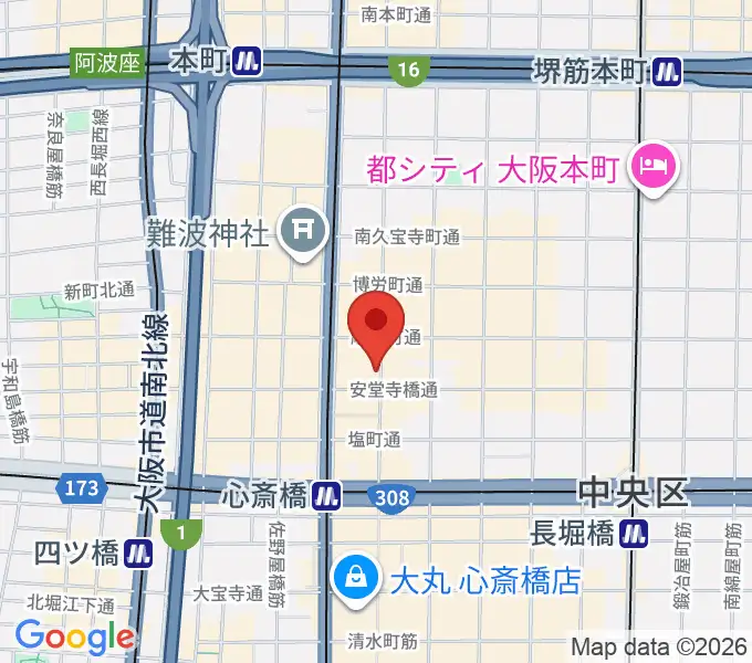 三木楽器ウインドフォレストの地図