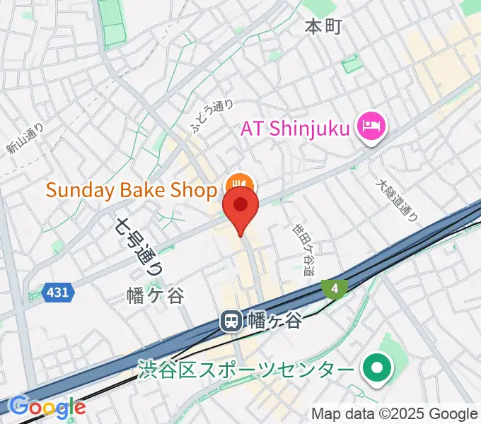 セミコロン幡ヶ谷の地図