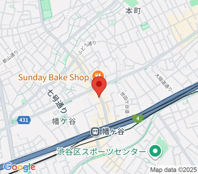 セミコロン幡ヶ谷の地図