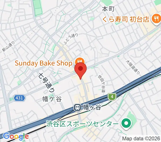 セミコロン幡ヶ谷の地図