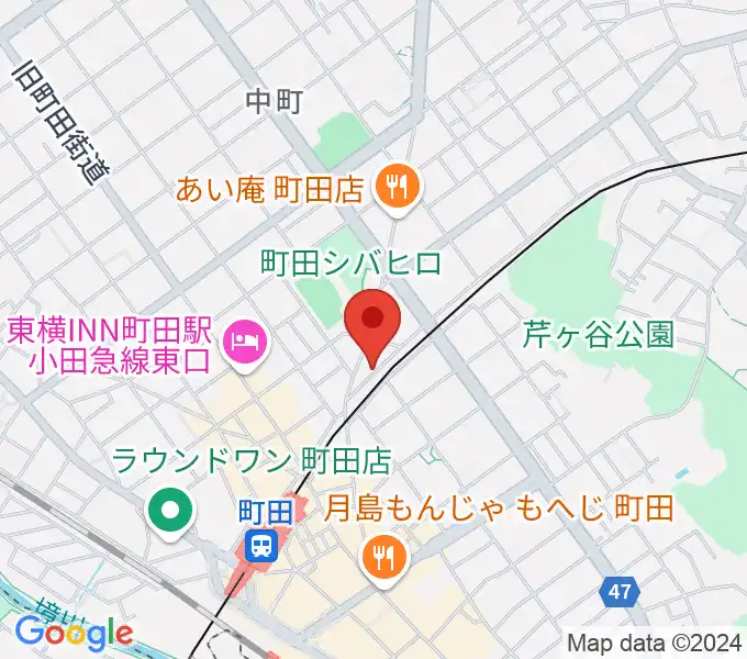 町田INTO THE BLUEの地図