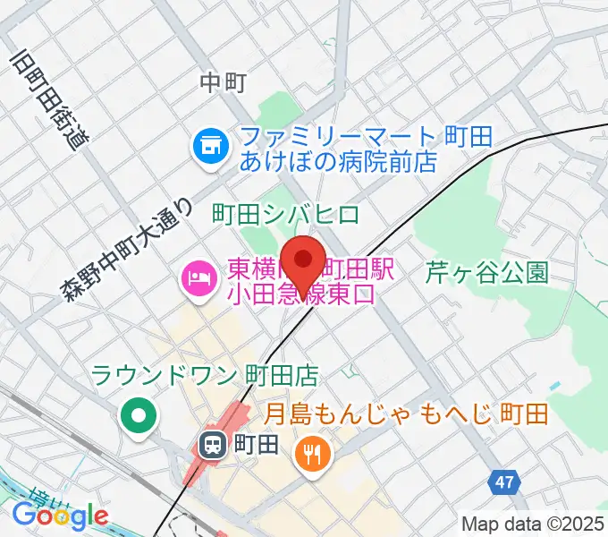 町田INTO THE BLUEの地図