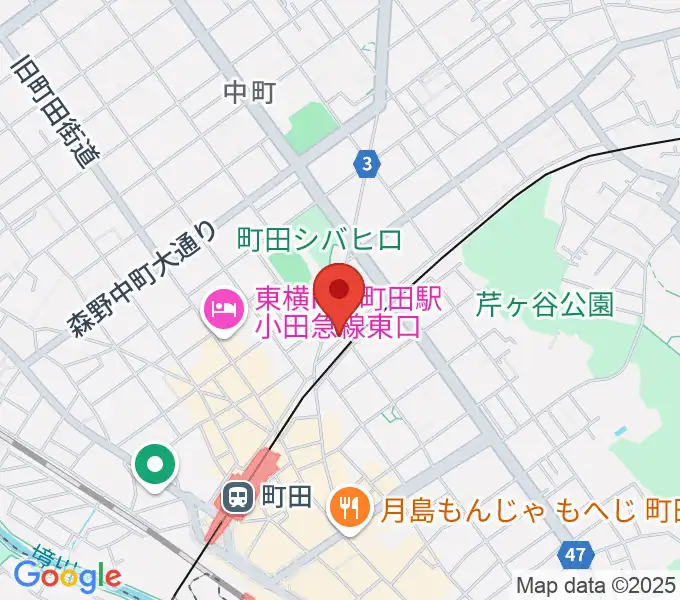 町田INTO THE BLUEの地図