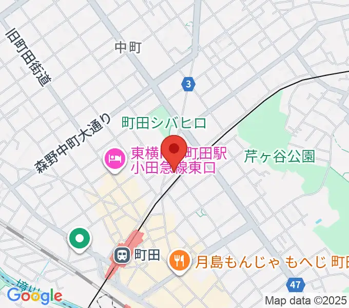 町田INTO THE BLUEの地図
