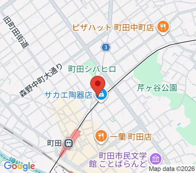 町田INTO THE BLUEの地図