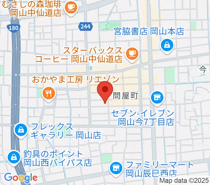 スタジオバース問屋町スタジオの地図