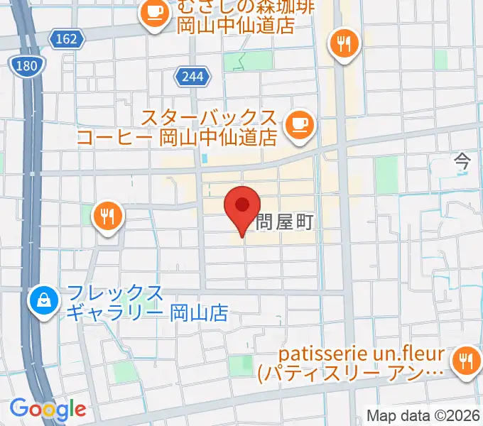 スタジオバース問屋町の地図