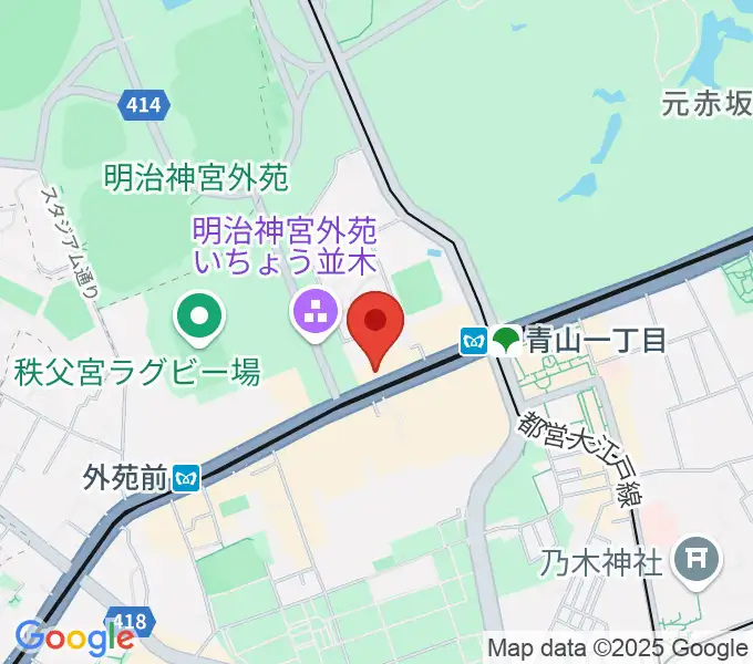 青山RizMの地図