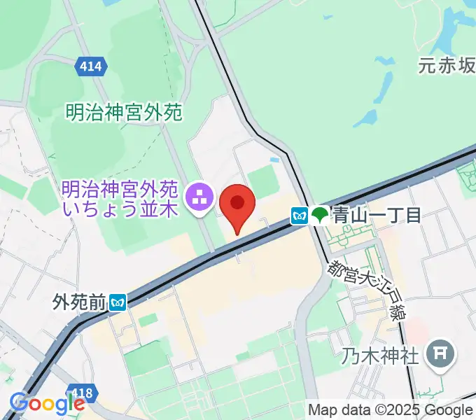青山RizMの地図