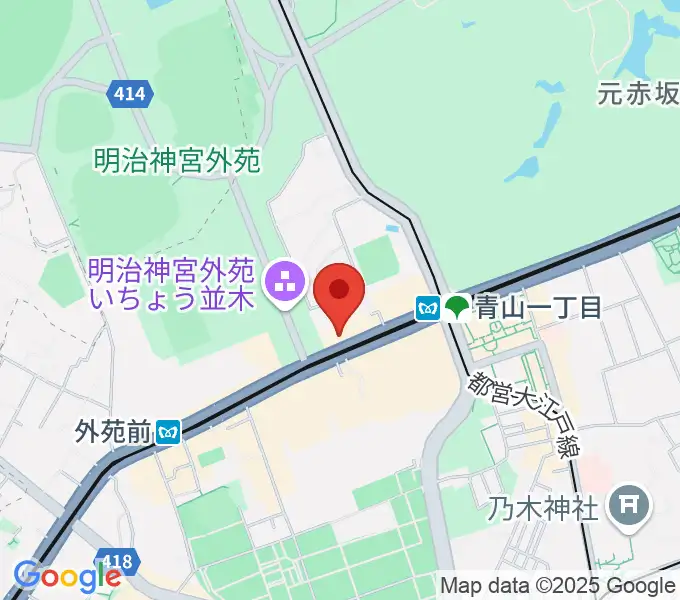 青山RizMの地図