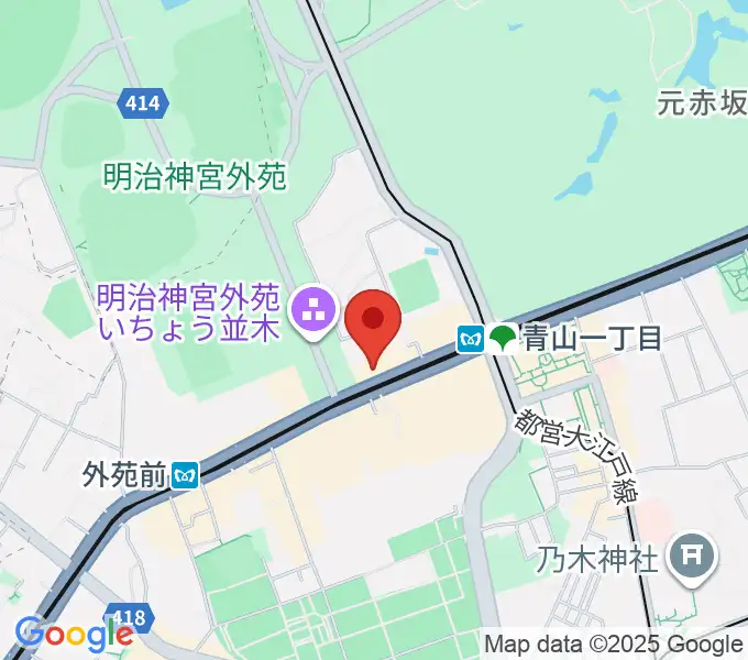 青山RizMの地図