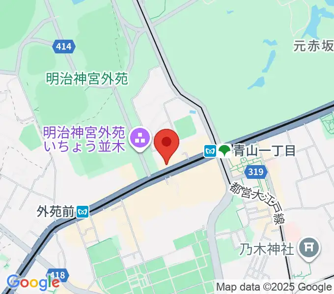 青山RizMの地図