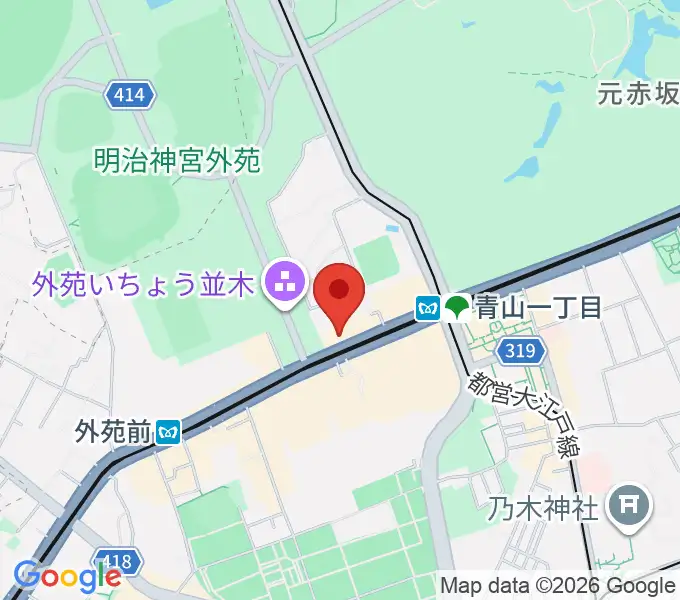 青山RizMの地図