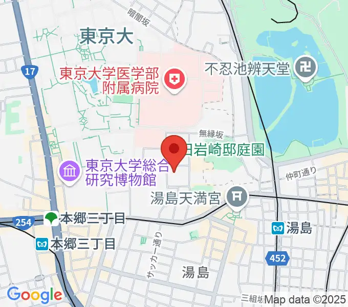 文京区青少年プラザb-labの地図