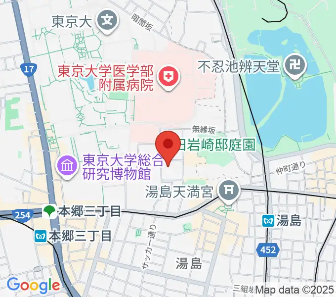 文京区青少年プラザb-labの地図
