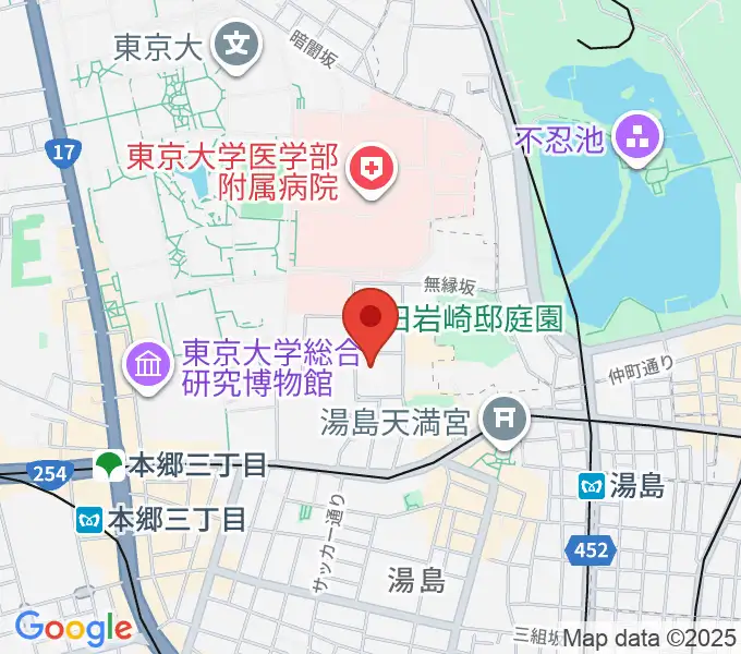 文京区青少年プラザb-labの地図